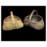 Two Woven Country Baskets