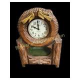 Tramp Art Mantle Clock Case