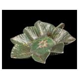 Folk Art Carved Leaf Dish