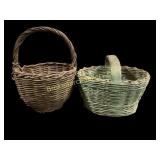 Two Miniature Egg Baskets