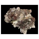 Three Found Fossils, Red Quartz Cluster