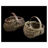 Two Miniature Egg Baskets