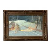 Winter Landscape at Night, Gulbrand Sether