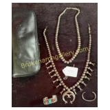 NAVAJO silver squash necklace & accessories