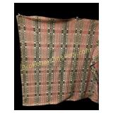 Early 4 Color Woven Coverlet