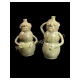 Two Bozeman Figural Pottery Jugs