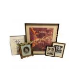 Eclectic Collection of Five Framed Works