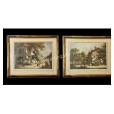 Framed Pair Eugene Tily Mezzotints