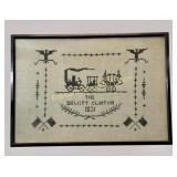 Cross Stitch Needlepoint of the Dewitt Clinton