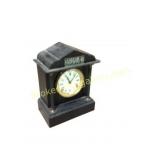 Black Mantel Clock With Roman Numerals