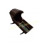 Wooden Doll Cradle with Floral Lining