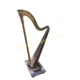 Decorative Ornate Harp Sculpture