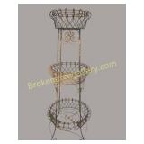 Tiered Victorian Wire Planter