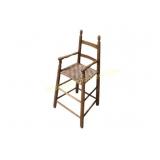 Wooden High Chair and Butter Churn Set
