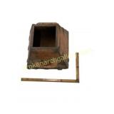 Antique Chinese Dou Rice Box and ÂSquare Tool