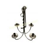 Vintage Wrought Iron Hanging Candleabra