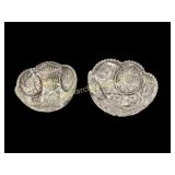 Two Cut Glass Bowls