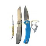 Lot of 4 Diverse Pocket Knives
