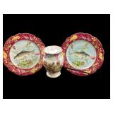 Austrian Porcelain Plates, Canister