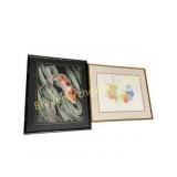 Embroidered and Watercolor Works