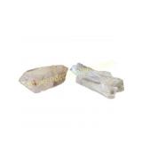 Large Quartz and Selenite Crystal Specimen Duo
