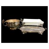 Three Silverplate Serving Pieces