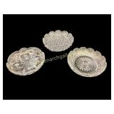 Three Cut Crystal Low aplates