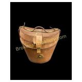 Vintage Leather Top Hat Case