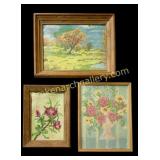 3 Assorted Oil Paintings by Emma Peterson