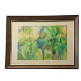 Mixed Media Abstract Jungle Landscape