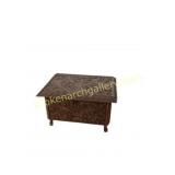 Ornately Carved Cedar Wooden Storage Box