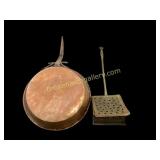 Copper Pan, Brass Chestnut Roaster