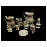 Collection of Pewter Table Articles
