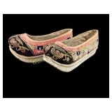 Pair Antique Chinese Lotus Slippers