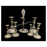 Pewter Lamp, Candlesticks