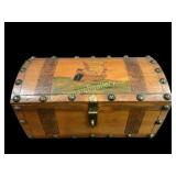 Vintage Wooden Treasure Chest