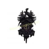 Carved Black Forest Style Wall Coo Coo Clock