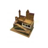 Wooden Model of a Medieval Castle