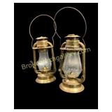 Pair Brass Lanterns