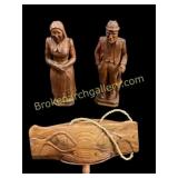 Folk Art Figures, Wooden Bell