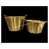 Two Brass Pails