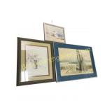 Three Framed Works