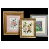 Floral Artworks and Wall Plaque