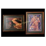 2 Framed Hawaiian Artist Posters