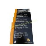 2011 U.S Mint Presidential $1 Coin Proof Sets