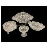 4 Pieces Cut Crystal