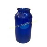 Large Cobalt Blue Art Glass Floor Vase