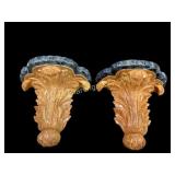 Pair Neoclassical Wall Brackets