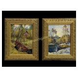 Two Small Landscape Paintings