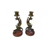 Brass Dragon Candlesticks